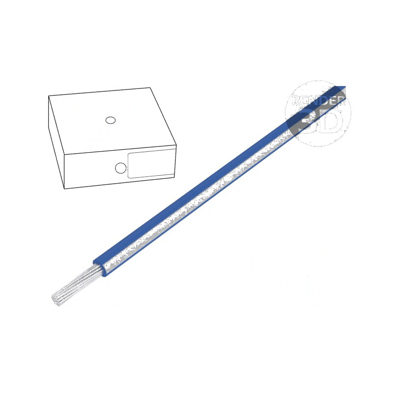 Cablu ÖLFLEX® WIRE MS 2.1 litat Cu 0,5mm2 PVC albastru-alb pentru conexiuni electrice | Electronic-mag.ro | Componente Electroni