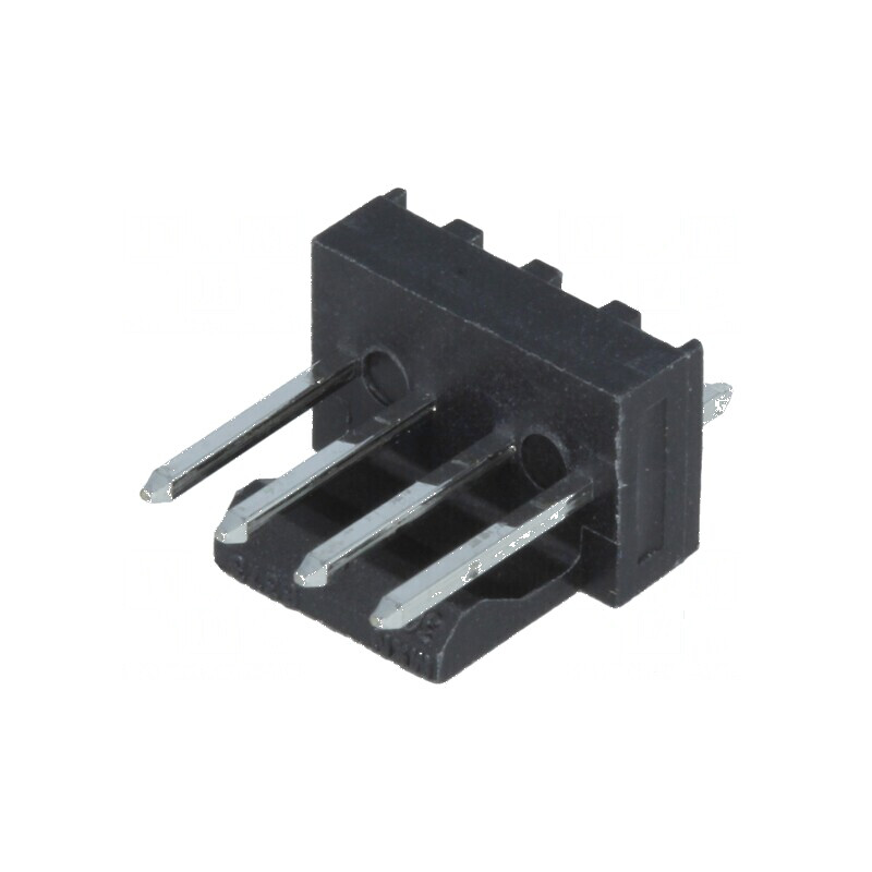 Conector cablu-placă soclu tată KK 254 2,54mm 4 PIN THT | Electronic-mag.ro | Componente Electronice