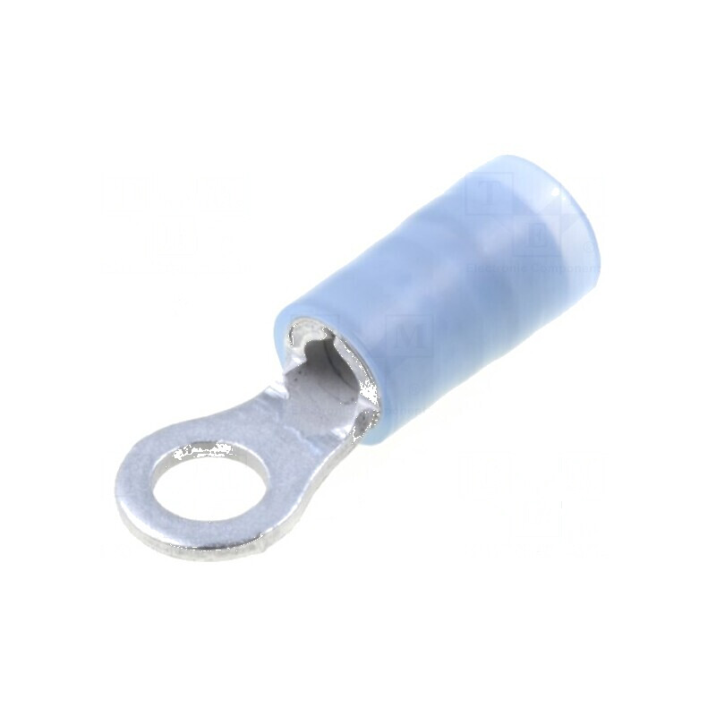 Vârf inelar M3,5 pentru cabluri 1÷2,5mm², izolată, cositorit, cupru, rezistent -55÷105°C | Electronic-mag.ro | Componente Electr
