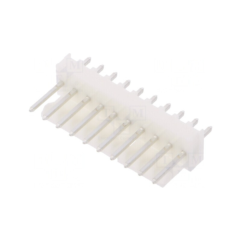 Conector cablu-placă KK 254 PIN 10 THT drept soclu tată albă | Electronic-mag.ro | Componente Electronice