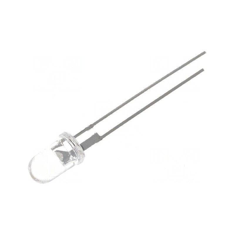 LED 5mm alb rece 30000÷40000(typ) 50000mcd 15° Nr.term: 2 - iluminare eficientă și durabilă | Electronic-mag.ro | Componente Ele