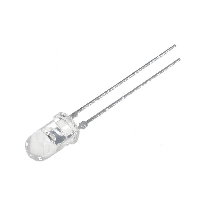 Fototranzistor 5mm cu λp max 850nm, 35V, unghi de 50°, lentilă transparentă | Electronic-mag.ro | Componente Electronice
