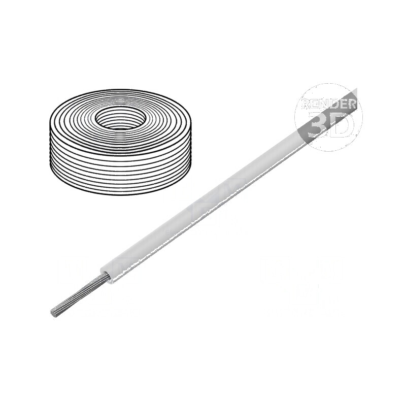 Cablu SiF 1x0,5mm2 litat Cu LSZH, silicon alb, rezistent la temperaturi între -60 și 180°C, 100m | Electronic-mag.ro | Component Cablu SiF 1x0,5mm2 litat Cu LSZH, silicon alb, rezistent la temperaturi între -60 și 180°C, 100m | Electronic-mag.ro | Component