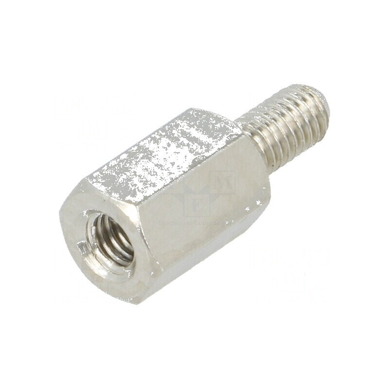 Piuliţă-distanţieră filetată 8mm M3, filet interior și exterior M3 | Electronic-mag.ro | Componente Electronice