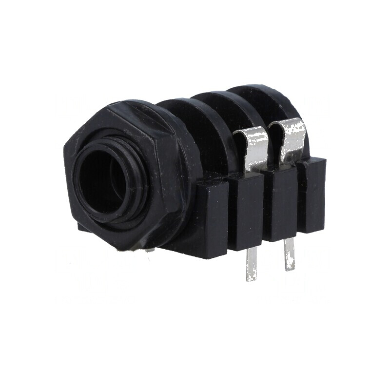 Conector Jack 6,3mm Soclu Mamă Mono Piste 2 THT pentru Montaj pe Placă | Electronic-mag.ro | Componente Electronice