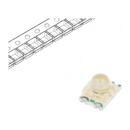LED SMD 1210 roșie/verde 3,2x2,4x2,4mm 20° 20mA - Lumină de Tip SMD pentru Proiecte DIY | Electronic-mag.ro | Componente Electro