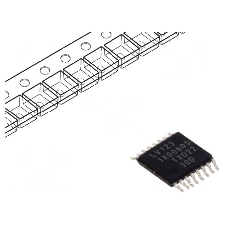 IC digital monostabil multivibrator resetabil Ch: 2 TTL SMD - componentă electronică pentru circuite | Electronic-mag.ro | Compo