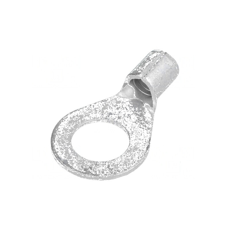 Vârf inelar M10 10mm² crimpat pe cablu neizolat cositorit - accesorii electrice | Electronic-mag.ro | Componente Electronice