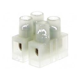 Regletă de conexiuni terminal cu şurub 2,5mm² 250V, 2 piste pentru cabluri electrice | Electronic-mag.ro | Componente Electronic