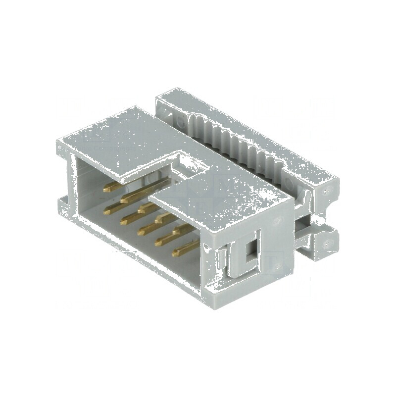 Conector IDC mufă tată 10 PIN 1,27mm pentru cablu-bandă | Electronic-mag.ro | Componente Electronice