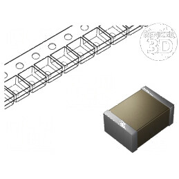 Condensator ceramic MLCC 100pF 3kV C0G (NP0) ±10% SMD 1812 pentru circuite electronice | Electronic-mag.ro | Componente Electron