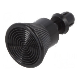 Diblu poliamidă 3,5mm lungime, 3,6mm diametru orificiu montare, negru | Electronic-mag.ro | Componente Electronice