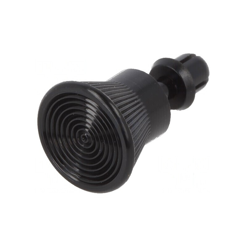 Diblu poliamidă 3,5mm lungime, 3,6mm diametru orificiu montare, negru | Electronic-mag.ro | Componente Electronice