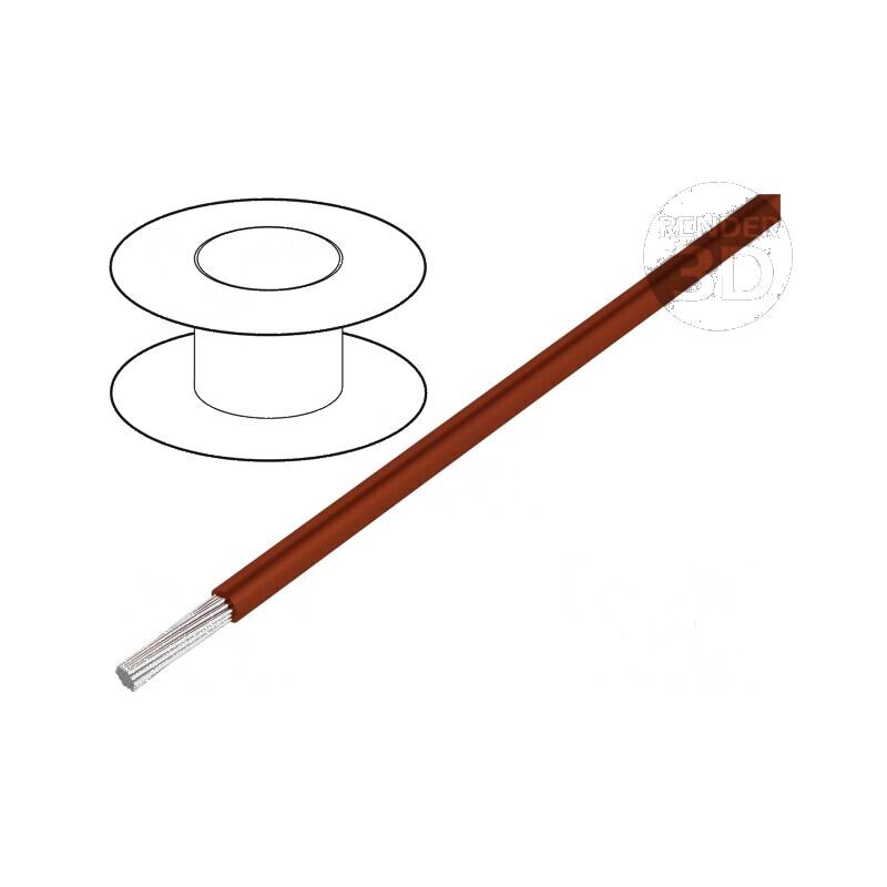 Cablu ÖLFLEX® HEAT 180 SiF 1x0,5mm² cu lita din cupru și izolație din silicon, maro | Electronic-mag.ro | Componente Electronice