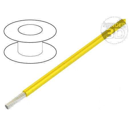 Cablu electric ÖLFLEX® HEAT 180 SiF 1x0,5mm² cu izolație din silicon galben | Electronic-mag.ro | Componente Electronice