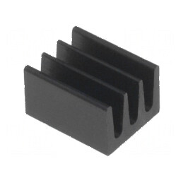 Radiator extrudat negru 8mm x 6,3mm x 4,8mm 87K/W | Electronic-mag.ro | Componente Electronice