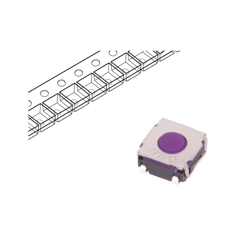 Microîntrerupător TACT SPST-NO 0,05A/32VDC SMT Poz: 2 Fără | Electronic-mag.ro | Componente Electronice Microîntrerupător TACT SPST-NO 0,05A/32VDC SMT Poz: 2 Fără | Electronic-mag.ro | Componente Electronice