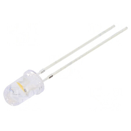 LED 5mm galben/alb cald cu clipire 3000÷4200mcd, 7000÷8400mcd - Iluminare de Înaltă Intensitate | Electronic-mag.ro | Componente