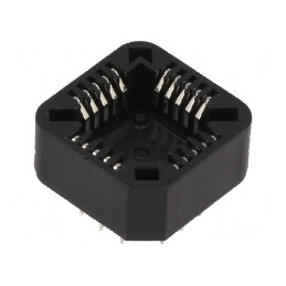 Soclu PLCC20 THT pentru circuite integrate, bronz-fosfor cositorit | Electronic-mag.ro | Componente Electronice
