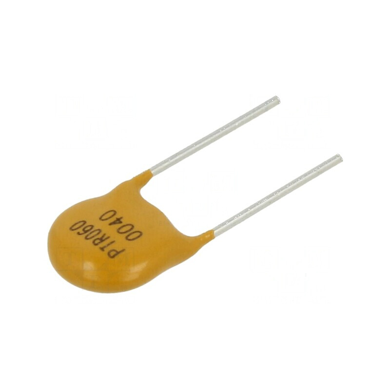 Siguranţă polimerică PTC 400mA Imax 40A THT PTR060V - pungă de protecţie electrică | Electronic-mag.ro | Componente Electronice Siguranţă polimerică PTC 400mA Imax 40A THT PTR060V - pungă de protecţie electrică | Electronic-mag.ro | Componente Electronice