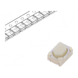Microîntrerupător TACT SPST 0,05A/16VDC SMT 1,6N 2,6mm - Comutator mic pentru aplicații electronice | Electronic-mag.ro | Compon