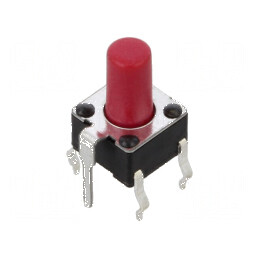 Microîntrerupător TACT SPST Pozitiv 2, 0,05A/12VDC SMD fără 2,45N - Comutator Compact pentru Proiecte Electronice | Electronic-m