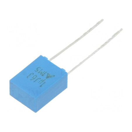 Condensator poliester 1uF 40VAC 63VDC 5mm ±5% temperatură -55÷125°C | Electronic-mag.ro | Componente Electronice