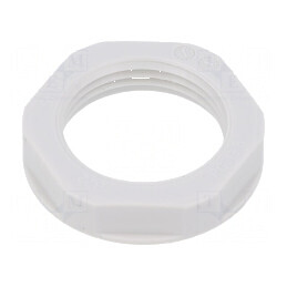 Piuliță PG13,5 din polistiren 27mm gri deschis pentru temperaturi -20÷70°C, Filet PG | Electronic-mag.ro | Componente Electronic