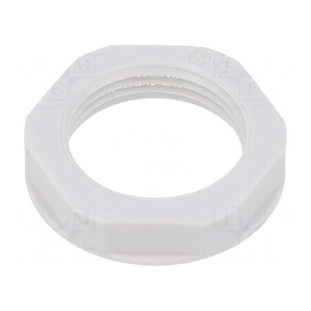 Piuliță PG13,5 din polistiren 27mm gri deschis pentru temperaturi -20÷70°C, Filet PG | Electronic-mag.ro | Componente Electronic
