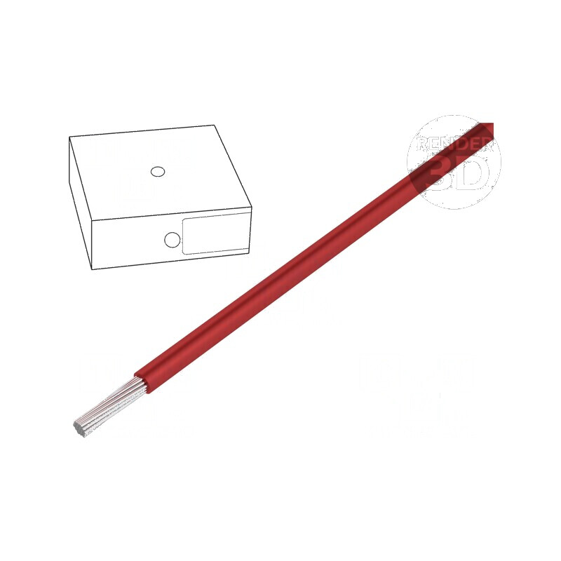 Cablu ÖLFLEX® WIRE MS 2.1 litat Cu 0,5mm² PVC roşu 450V/750V - cablu electric de înaltă calitate | Electronic-mag.ro | Component