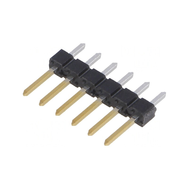 Conector BERGSTIK tată PIN 6 drept THT pentru şiruri pini | Electronic-mag.ro | Componente Electronice