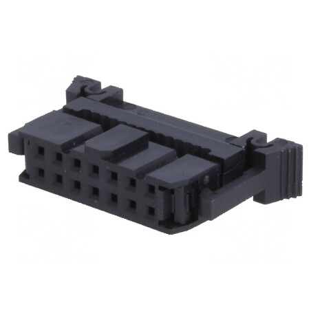 Conector IDC mamă 14 pini cu presare cablu - mufa de conectare ideală pentru proiecte elektronice | Electronic-mag.ro | Componen