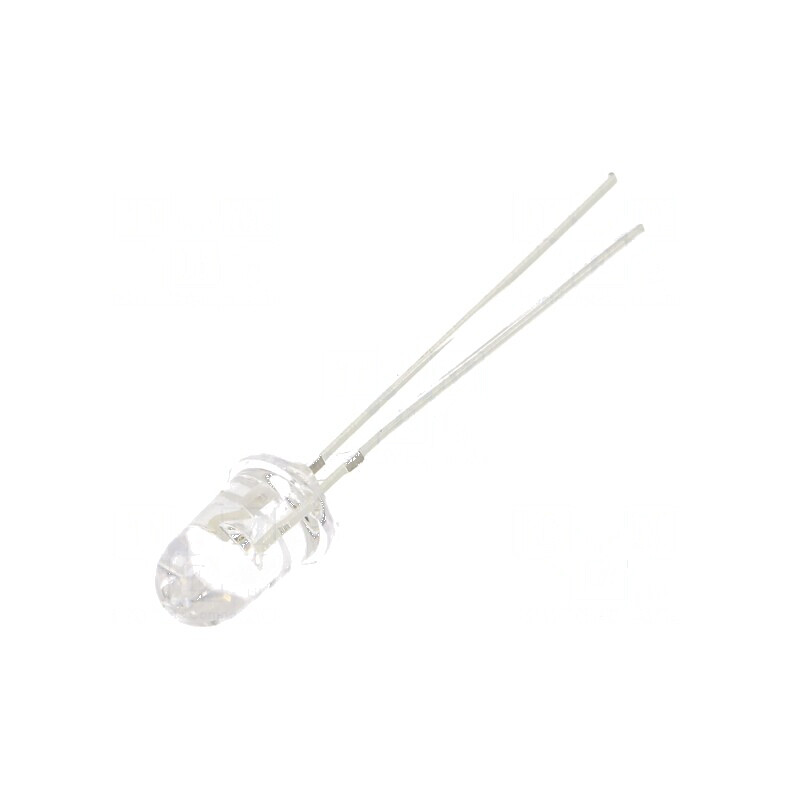 LED 5mm albastru 50000-60000mcd 8° cu parte frontală convexă | Electronic-mag.ro | Componente Electronice