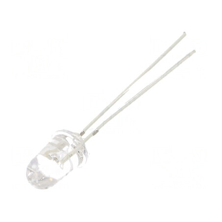 LED 5mm albastru 50000-60000mcd 8° cu parte frontală convexă | Electronic-mag.ro | Componente Electronice
