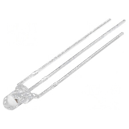 LED 3mm albastru/galben 30° cu parte frontală convexă - Nr. term: 3 | Electronic-mag.ro | Componente Electronice