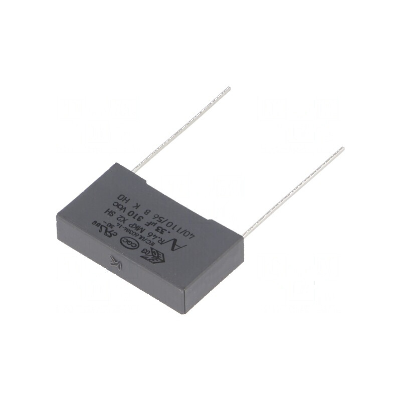 Condensator polipropilenă X2 R46 310V 330nF dimensiuni 26,5x6x15mm | Electronic-mag.ro | Componente Electronice