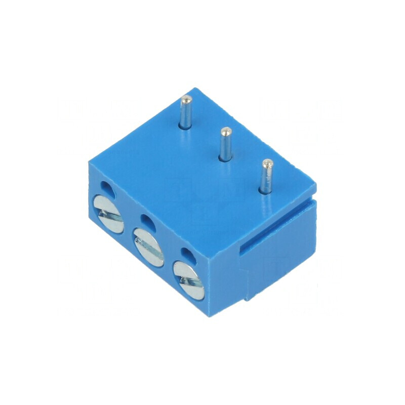 Regletă de conexiuni pentru PCB drept, 5mm, 3 piste pentru PCB | Electronic-mag.ro | Componente Electronice