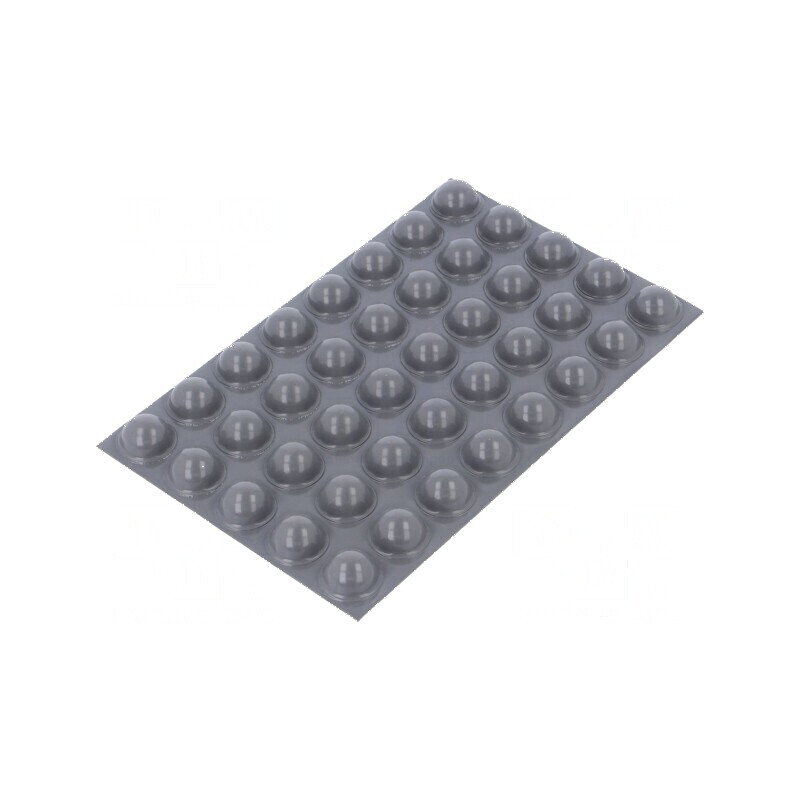 Picioruş autoadeziv gri din poliuretan, H: 7,9mm, Duritate Shore 70 | Electronic-mag.ro | Componente Electronice