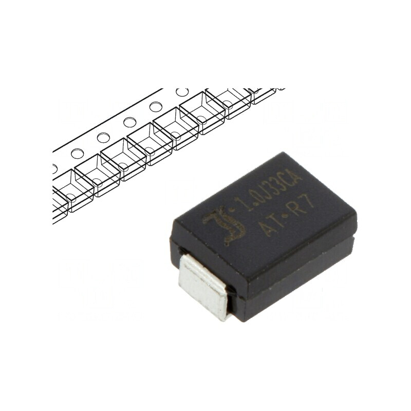 Diodă TVS 1kW 36,7-40,6V 18,8A Bidirecțională SMB ±5% | Electronic-mag.ro | Componente Electronice Diodă TVS 1kW 36,7-40,6V 18,8A Bidirecțională SMB ±5% | Electronic-mag.ro | Componente Electronice