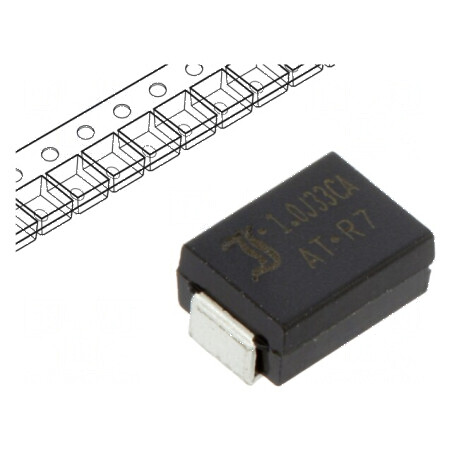 Diodă TVS 1kW 36,7-40,6V 18,8A Bidirecțională SMB ±5% | Electronic-mag.ro | Componente Electronice