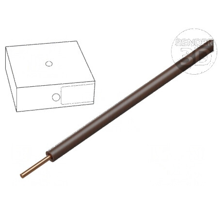 Cablu electric H05V-U 1mm2 sârmă cu PVC maro, 300V/500V, 100m, CPR Eca | Electronic-mag.ro | Componente Electronice