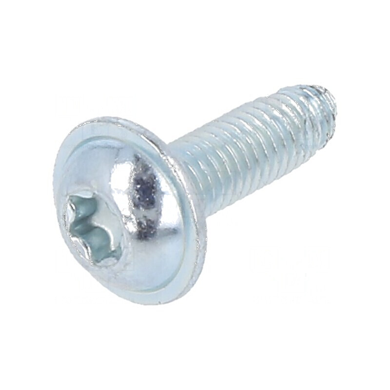 Şurub metalic cu flanşă 6x12, cap buton Torx® TX30, zincat | Electronic-mag.ro | Componente Electronice