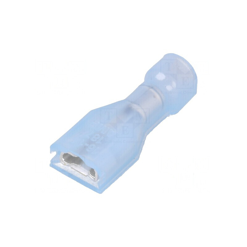 Terminal plat 4,8mm cu mamă 0,8mm pentru cablu 1,25-2mm² crimpat | Electronic-mag.ro | Componente Electronice