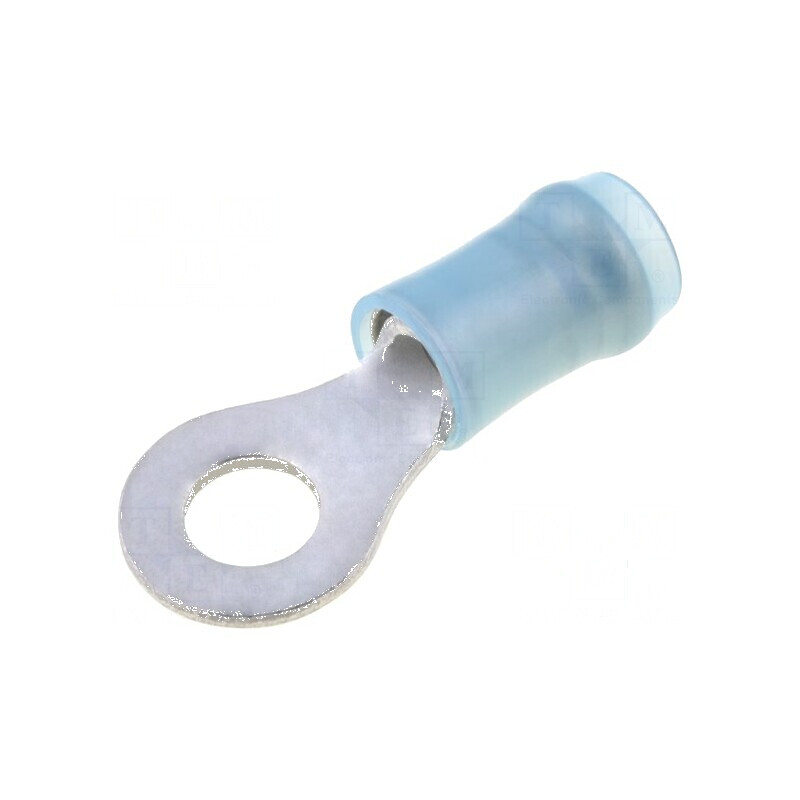 Vârf inelar M4 Ø 4,34mm pentru cablu izolat 1,25÷2mm² crimpat | Electronic-mag.ro | Componente Electronice