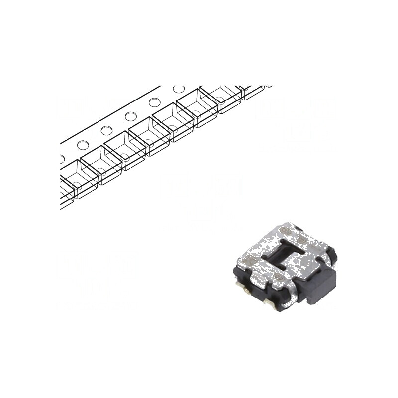 Microîntrerupător TACT SPST Poz: 2 0,05A/12VDC SMD fără EVQP7 - Comutator compact pentru circuite electronice | Electronic-mag.r