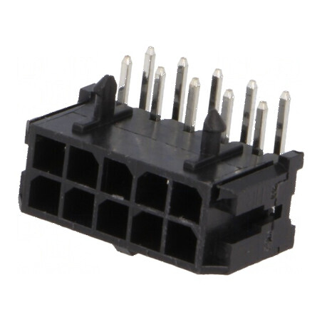 Conector cablu-placă soclu tată 3mm PIN 10 THT 5A 10mΩ - 10 metri | Electronic-mag.ro | Componente Electronice
