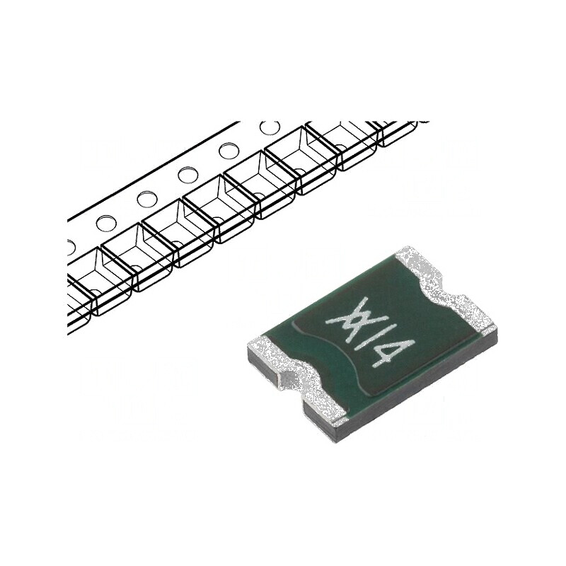 Siguranță Polimerică PTC 140mA 1812 Polyswitch - Protecție Circuit Electric | Electronic-mag.ro | Componente Electronice