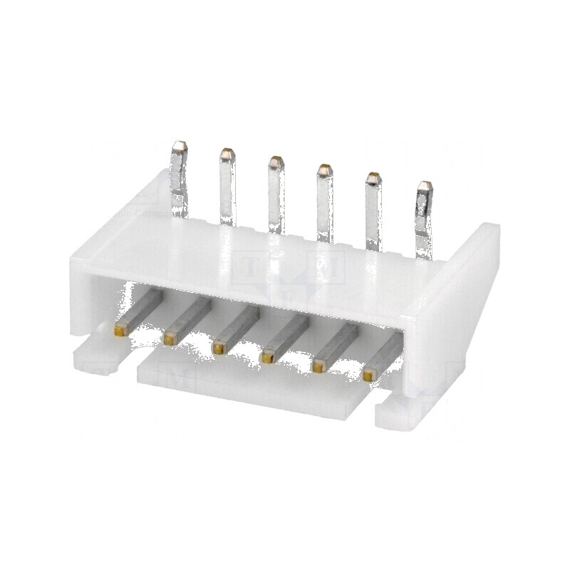 Conector cablu-placă soclu tată XH 2,5mm PIN 6 THT 250V 3A pentru conectare electrică | Electronic-mag.ro | Componente Electroni