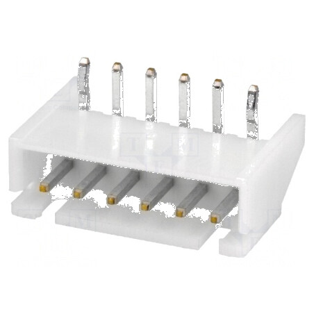 Conector cablu-placă soclu tată XH 2,5mm PIN 6 THT 250V 3A pentru conectare electrică | Electronic-mag.ro | Componente Electroni