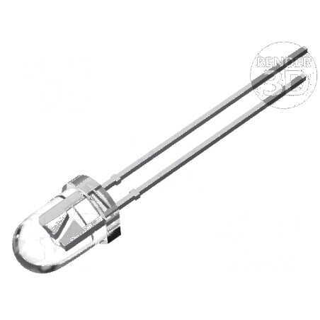 LED 5mm roșie 36000-43000 mcd 15° cu parte frontală convexă | Electronic-mag.ro | Componente Electronice